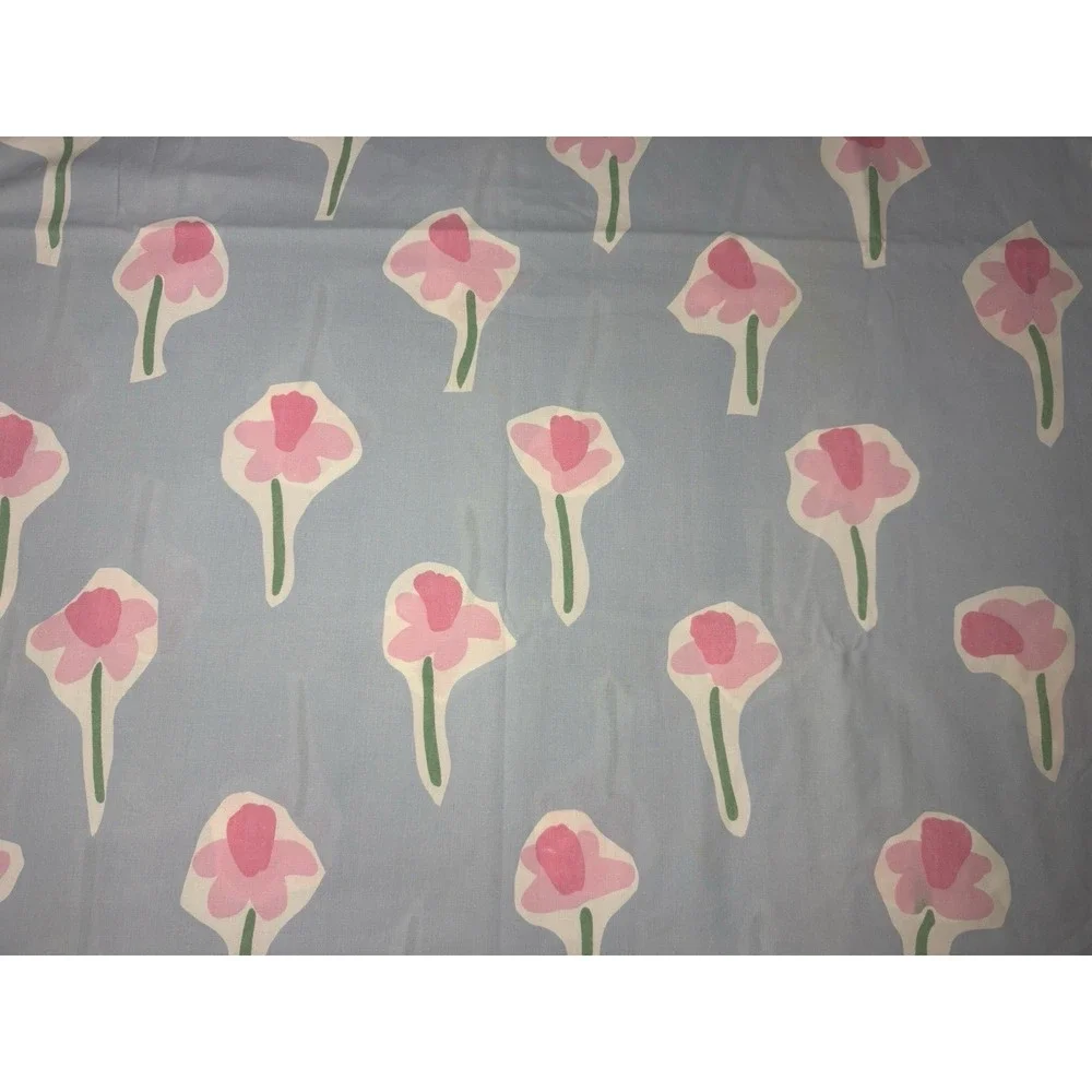 Vtg Marimekko‎ Nurimikko Sheet Set 4pc Double/Full Floral Flowers Pink Dan River